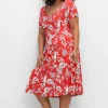 Jerseykleid mit Blumendruck und Herzausschnitt<sheego by Joe Browns Online