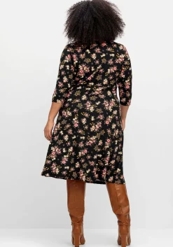 Jerseykleid mit Blumendruck und ausgestelltem Rock<sheego by Joe Browns Online