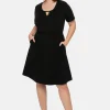 Jerseykleid mit Cut-out am Ausschnitt<sheego Best