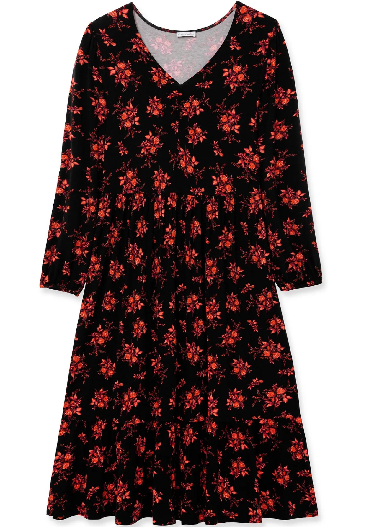 Jerseykleid mit floralem Alloverdruck<sheego by Joe Browns Sale