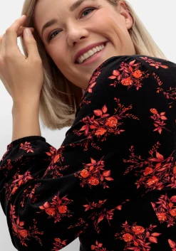 Jerseykleid mit floralem Alloverdruck<sheego by Joe Browns Sale