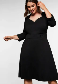 Jerseykleid mit Herzausschnitt und Taillenband<sheego by Joe Browns New