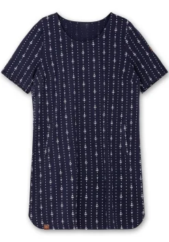 Jerseykleid mit maritimem Print und Taschen<sheego x Collection L. Discount