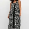 Jerseykleid mit Ornamentdruck und Cut-outs<sheego New