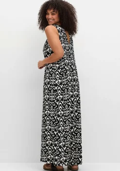 Jerseykleid mit Ornamentdruck und Cut-outs<sheego New