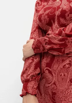 Jerseykleid mit Paisleydruck und Blusenkragen<sheego by Joe Browns Discount