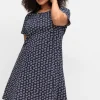 Jerseykleid mit schwingendem Rockteil<sheego Online