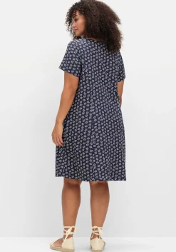Jerseykleid mit schwingendem Rockteil<sheego Online