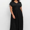 Jerseykleid mit Tunnelzug am Ärmel<sheego Sale