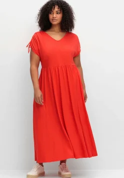 Jerseykleid mit Tunnelzug am Ärmel<sheego Clearance