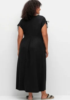 Jerseykleid mit Tunnelzug am Ärmel<sheego Sale