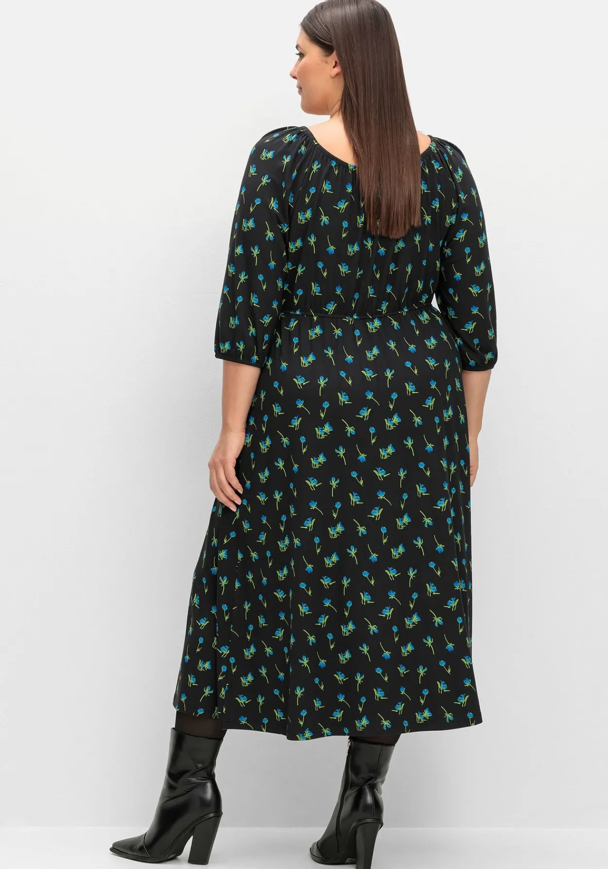 Jerseykleid mit variablem Carmen-Ausschnitt<sheego New