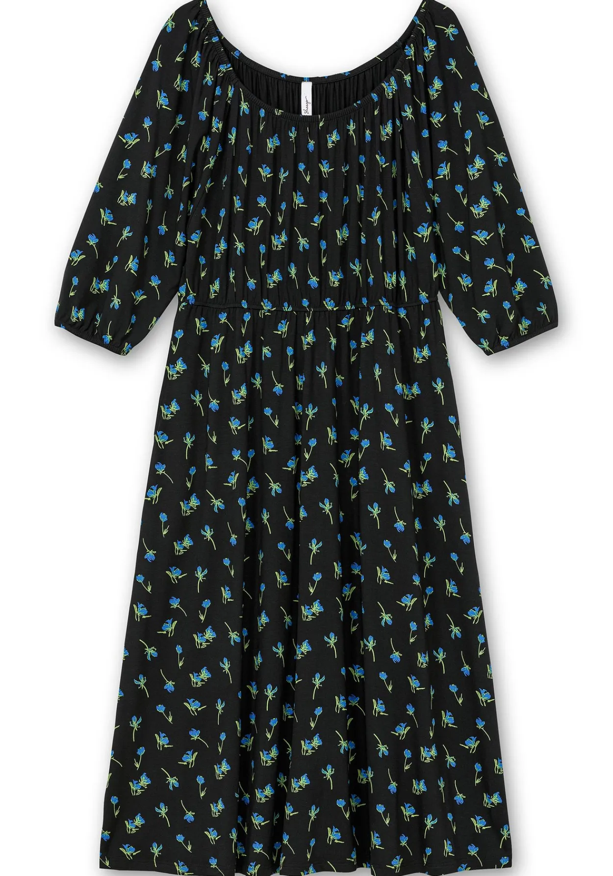 Jerseykleid mit variablem Carmen-Ausschnitt<sheego New