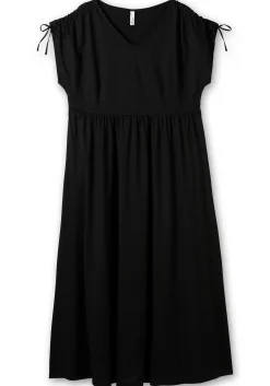 Jerseykleid mit weitem Rock und V-Ausschnitt<sheego Discount