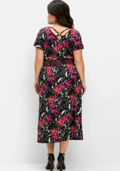 Jerseykleid mit Zierbändern im Rücken<sheego Outlet