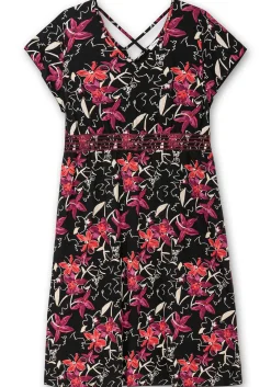 Jerseykleid mit Zierbändern im Rücken<sheego Outlet