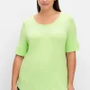 Jerseyshirt mit abgerundetem Saum<sheego Fashion