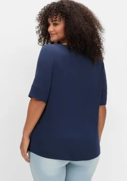 Jerseyshirt mit abgerundetem Saum<sheego Best