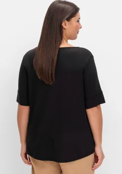 Jerseyshirt mit abgerundetem Saum<sheego Clearance