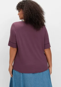 Jerseyshirt mit abgerundetem Saum<sheego Outlet