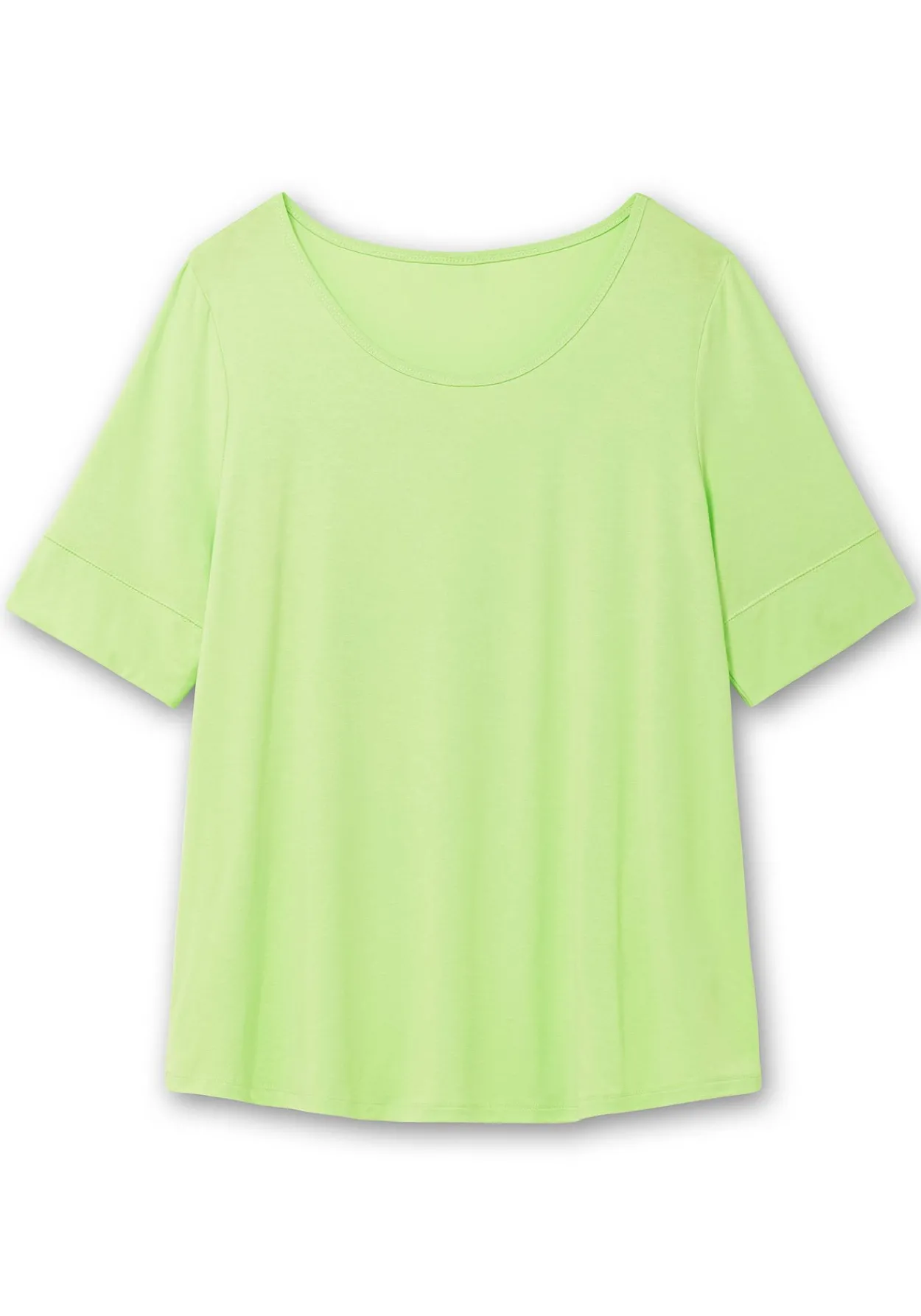 Jerseyshirt mit abgerundetem Saum<sheego Fashion