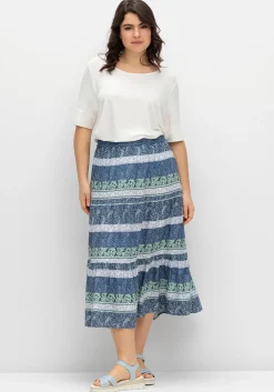 Jerseyshirt mit abgerundetem Saum<sheego Sale