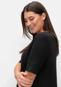 Jerseyshirt mit abgerundetem Saum<sheego Clearance