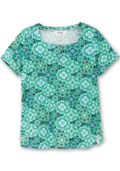 Jerseyshirt mit Blumendruck und Karreeausschnitt<sheego Outlet