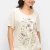 Jerseyshirt mit Blumen-Frontprint<sheego Fashion
