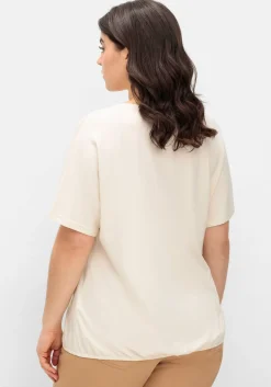 Jerseyshirt mit Blumen-Frontprint<sheego Fashion