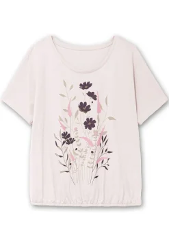 Jerseyshirt mit Blumen-Frontprint<sheego Hot