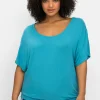 Jerseyshirt mit Einsatz aus Spitze im Nacken<sheego Clearance