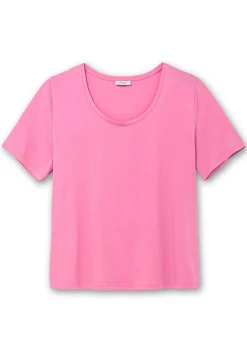 Jerseyshirt mit Rundhalsausschnitt, leicht tailliert<sheego Sale
