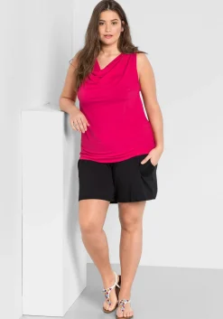 Jerseyshorts mit Smokbund und zwei Taschen<sheego Hot