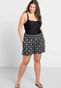 Jerseyshorts mit Smokbund und zwei Taschen<sheego Sale