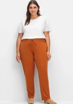 Joggpants mit Rundum-Dehnbund und Bindeband<sheego Fashion