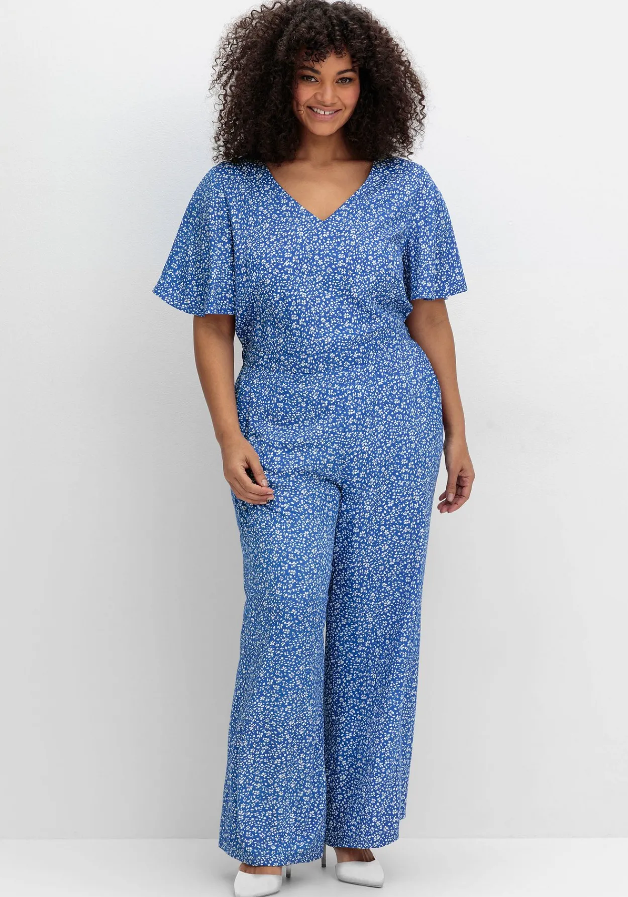 Jumpsuit mit Blümchenprint, aus Viskose<sheego by Joe Browns Discount