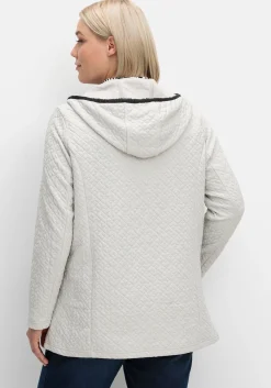 Kapuzenjacke in gesteppter Jacquard-Qualität<sheego Online
