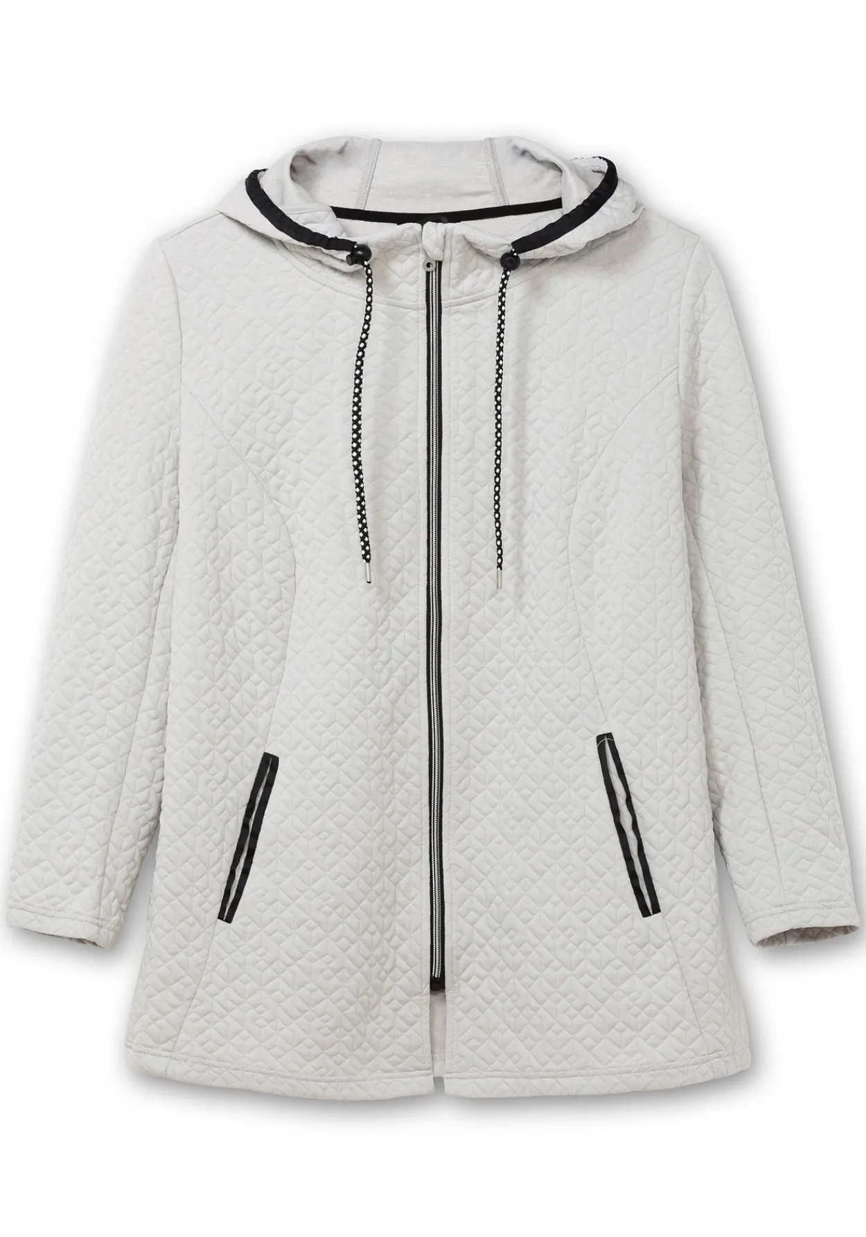 Kapuzenjacke in gesteppter Jacquard-Qualität<sheego Online