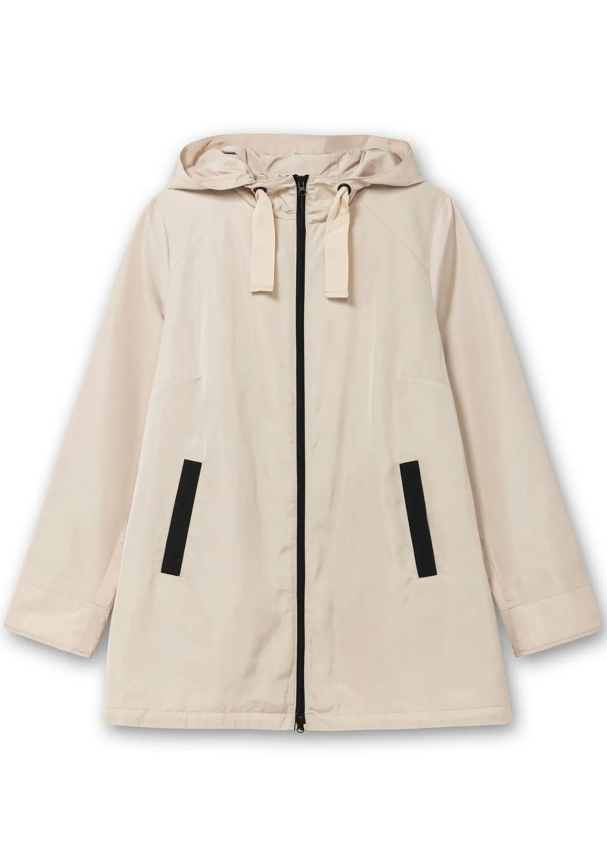 Kapuzenjacke in leichter Qualität, mit Kontrastdetails<sheego Sale