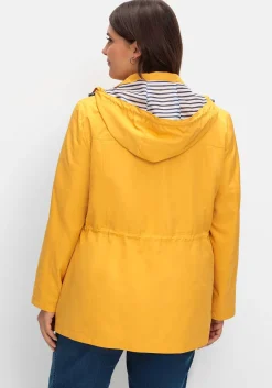 Kapuzenjacke mit Kontrastfutter und Taillen-Tunnelzug<sheego Best