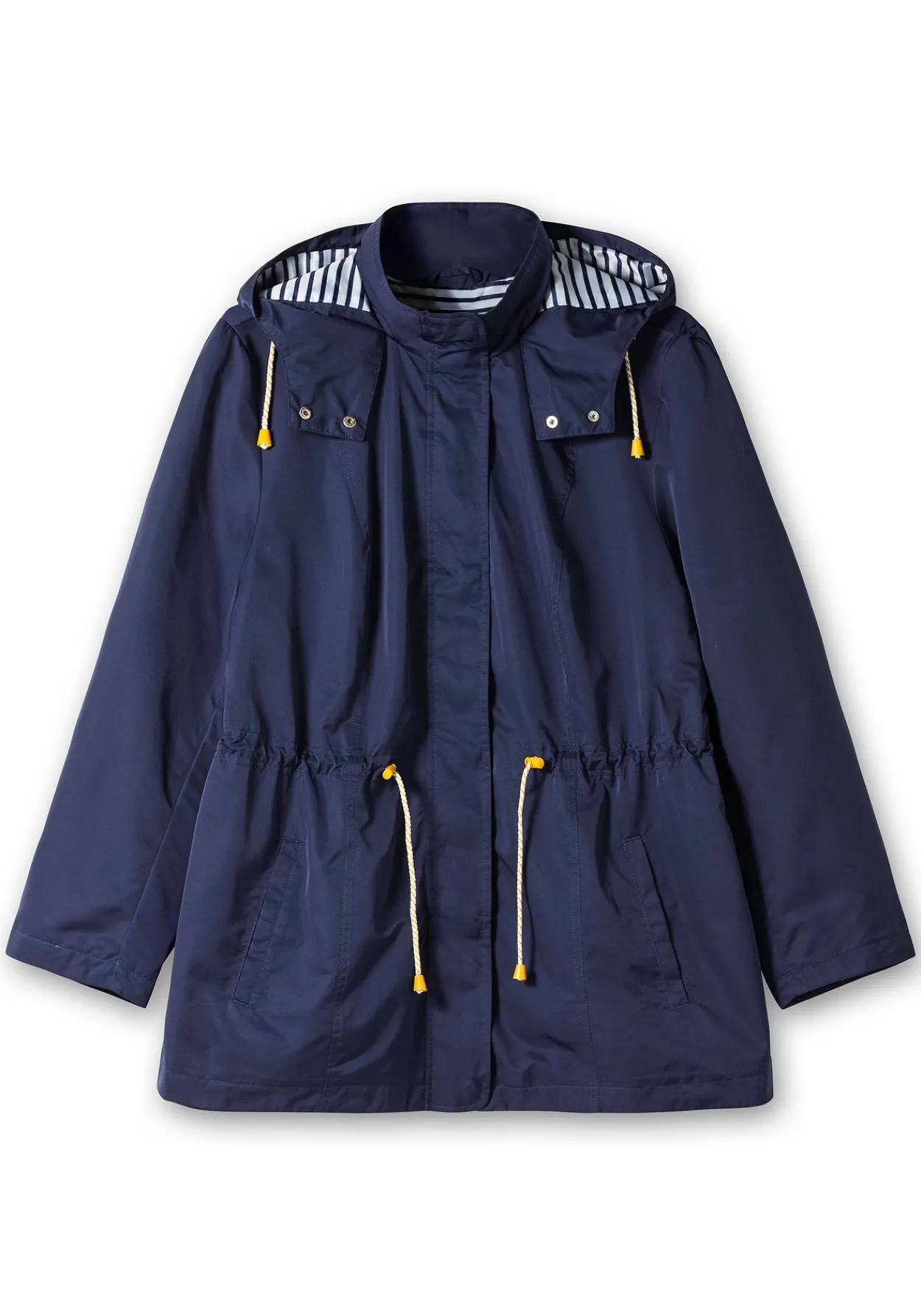 Kapuzenjacke mit Kontrastfutter und Taillen-Tunnelzug<sheego Clearance