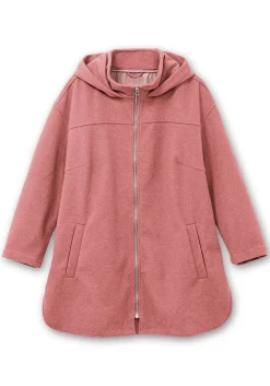 Kapuzenjacke mit Stehkragen und Reißverschluss<sheego Sale