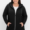 Kapuzen-Sweatjacke in Fischgrät-Struktur<sheego Best
