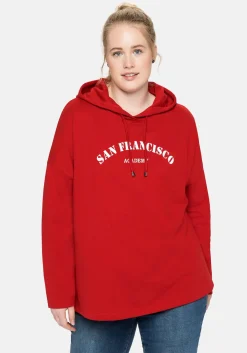 Kapuzensweatshirt mit Frontdruck, in A-Linie<sheego Clearance