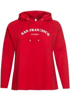 Kapuzensweatshirt mit Frontdruck, in A-Linie<sheego Clearance