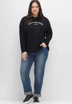 Kapuzensweatshirt mit Frontdruck, in A-Linie<sheego Best