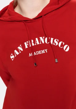 Kapuzensweatshirt mit Frontdruck, in A-Linie<sheego Clearance