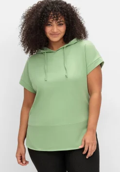 Kapuzensweatshirt mit kurzen Ärmeln<sheego Best