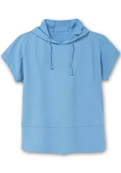 Kapuzensweatshirt mit kurzen Ärmeln<sheego Outlet